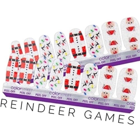 *Retired* Color Street: Reindeer Games (Petite) | Christmas Holiday Winter Santa - Picture 8 of 9
